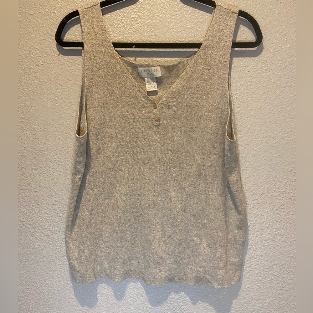 Express Tricot linen Blend Tank